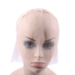Gorro de encaje completo para peluca, Base para hacer pelucas hechas a mano con correas ajustables, gorro de tejido sin pegamento, personalizado, 1 ud.