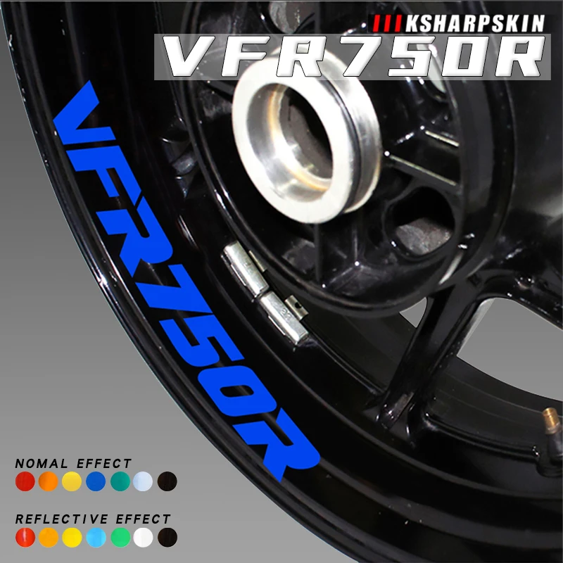 

Reflective motorcycle hub decoration logos and decals color protection stickers personalized film for HONDA VFR750R vfr750r