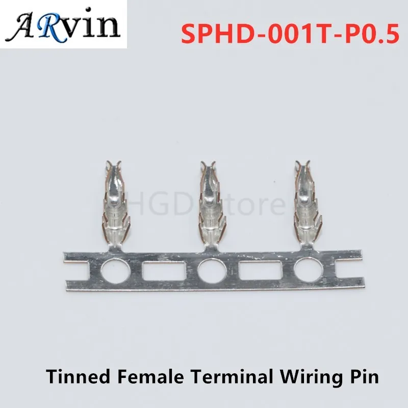 

100PCS JST Connector SPHD-001T-P0.5 Tinned Female Terminal Wiring Pin