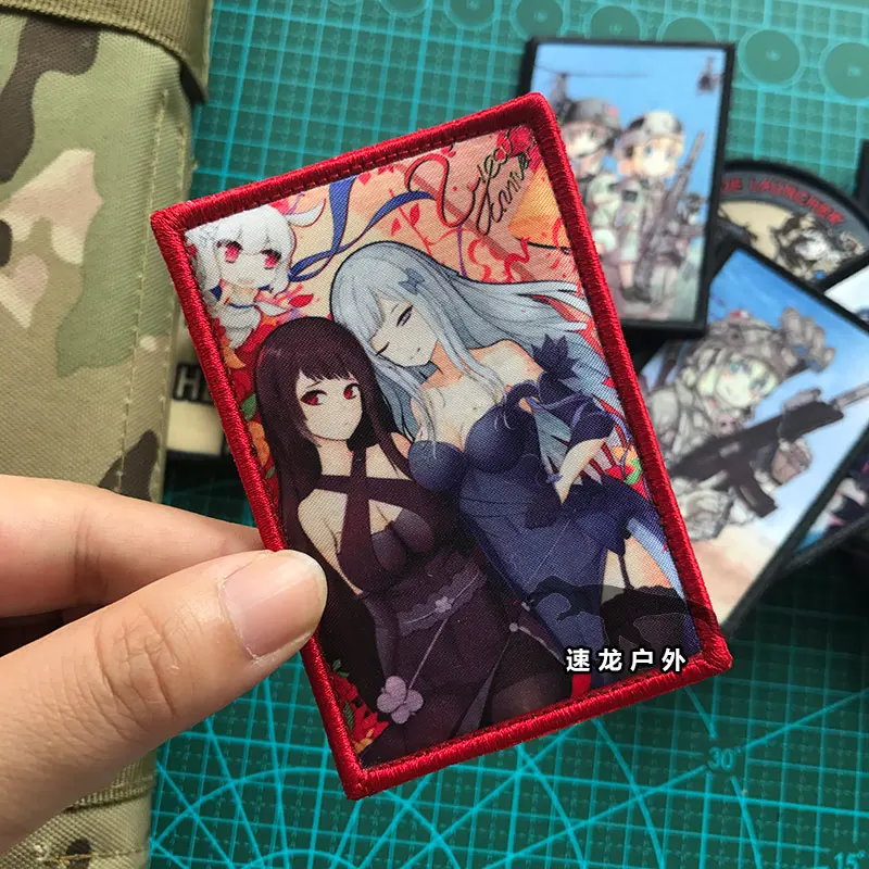 Ump45 Patch Girls Frontline Game 9A91 Griffon 404 Squad Armband Badge Tactical Costume Backpack Accessories Cosplay