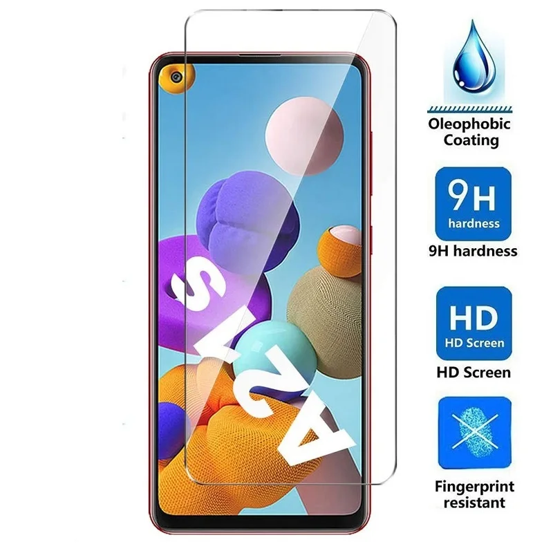 For Samsung Galaxy A21 A21s Tempered Glass Screen Protector For Samsung A21 SM-A217F A217 Protective Glass Film 9H