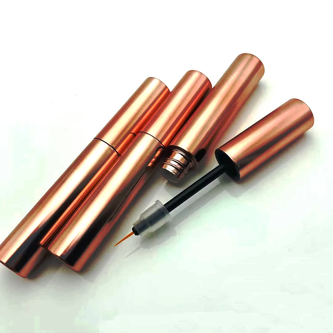 New 10ml Empty Mascara Tubes Pink Gold Cap Lip gloss Eyelash Tube Mascara Bottle Cream Cosmetic Packaging Container