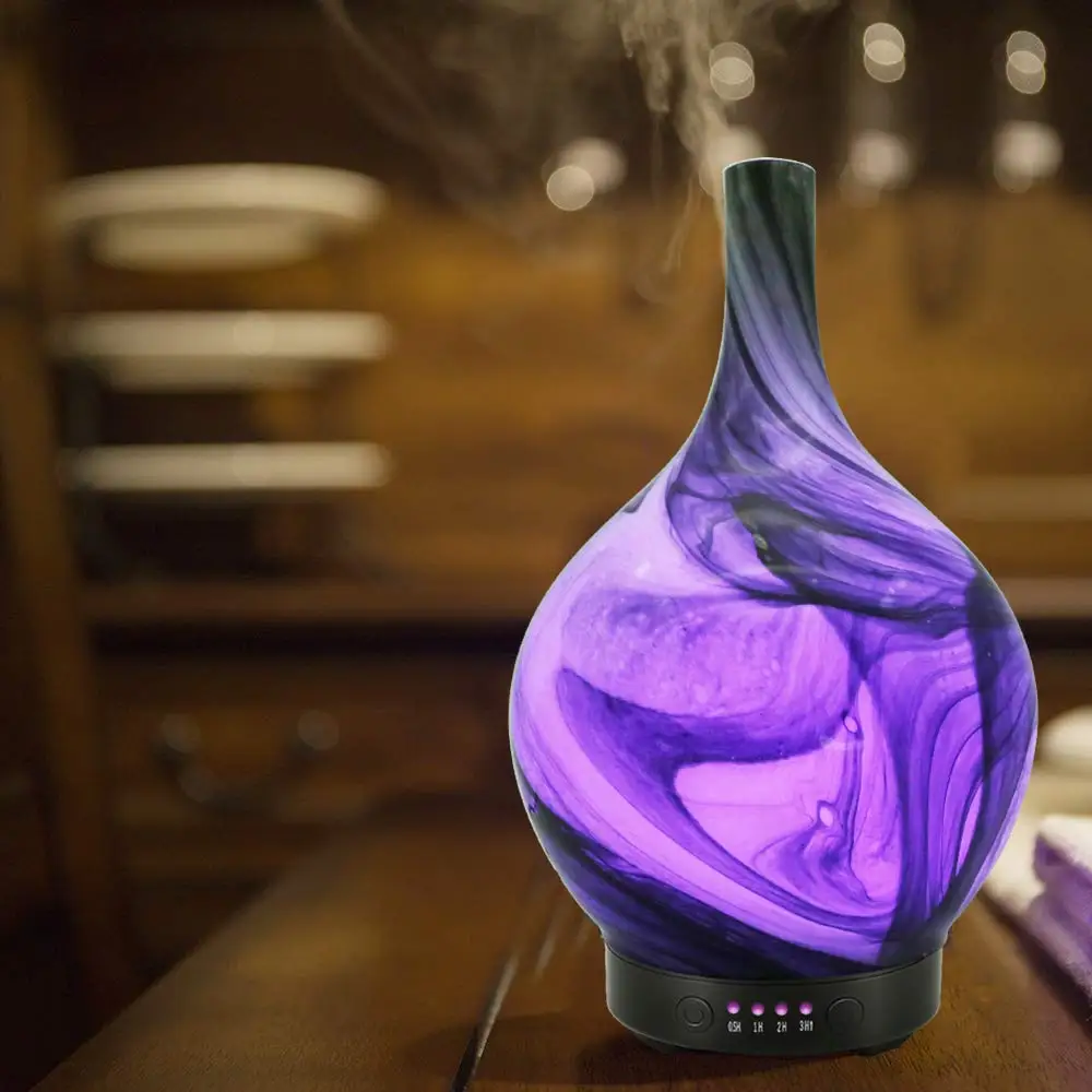 Umidificatore Olio Essenziale Diffusore di Aroma Nebbia Fredda Umidificatore Ad Ultrasuoni Auto Shut-Off con Impostazione del Tempo