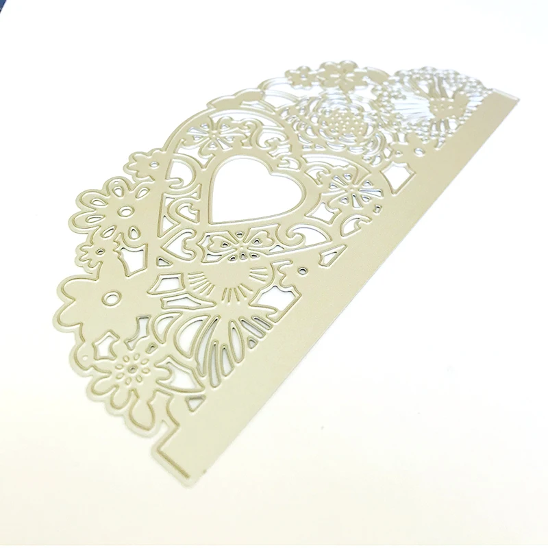 metal cutting dies cut die mold Lace wedding Heart lace Scrapbook paper craft knife mould blade punch stencils dies