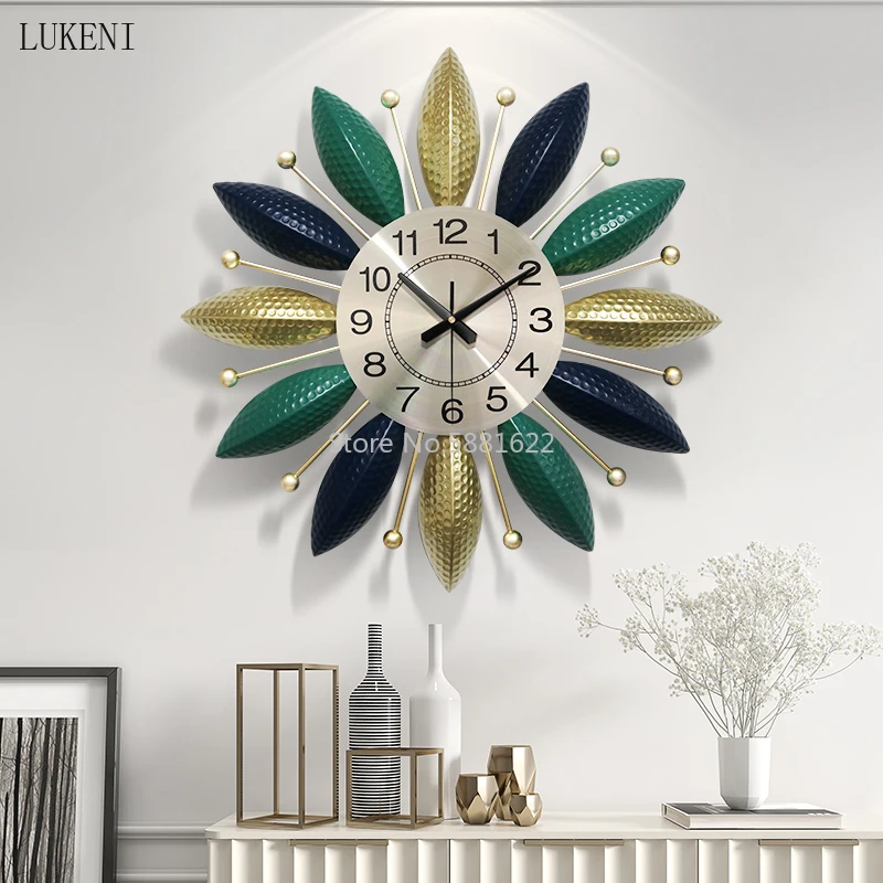 Clocks Wall Clocks Living Room Fashion Modern Simple Bedroom Atmosphere Silent Clock Creative Home Dining Wall Wall Watches