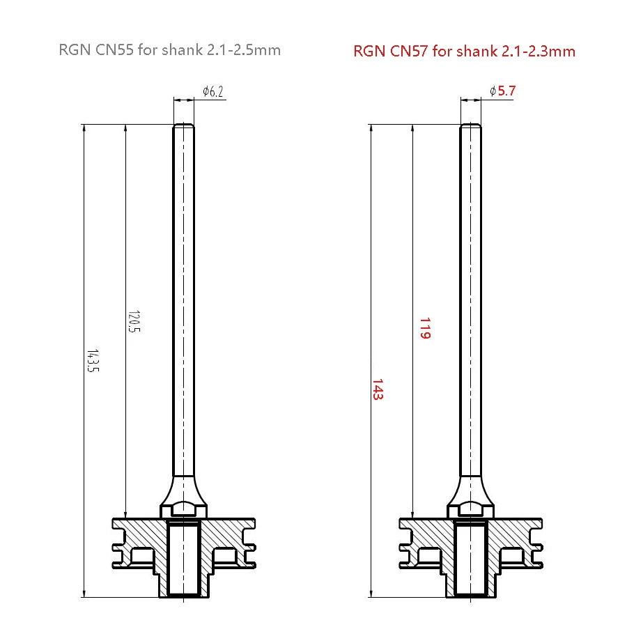 RGN เดิมชุดลูกสูบ,Coil Nailer,อะไหล่หลักลูกสูบ Driver Unit สำหรับ CN45, CN55, CN57,CN70,CN80