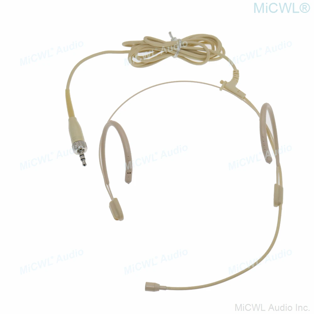 

MiCWL SE8 Wireless Headset Microphone For Sennheiser G1 G2 G3 G4 EW100 SK100 BodyPack Transmitter Beige Head Mic Strong Wire