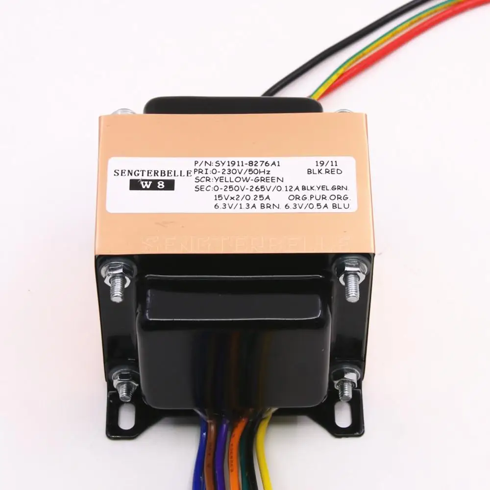 

51W EI type amplifier power transformer 51VA 0-250V-265V double 15V double 6.3V for Audio