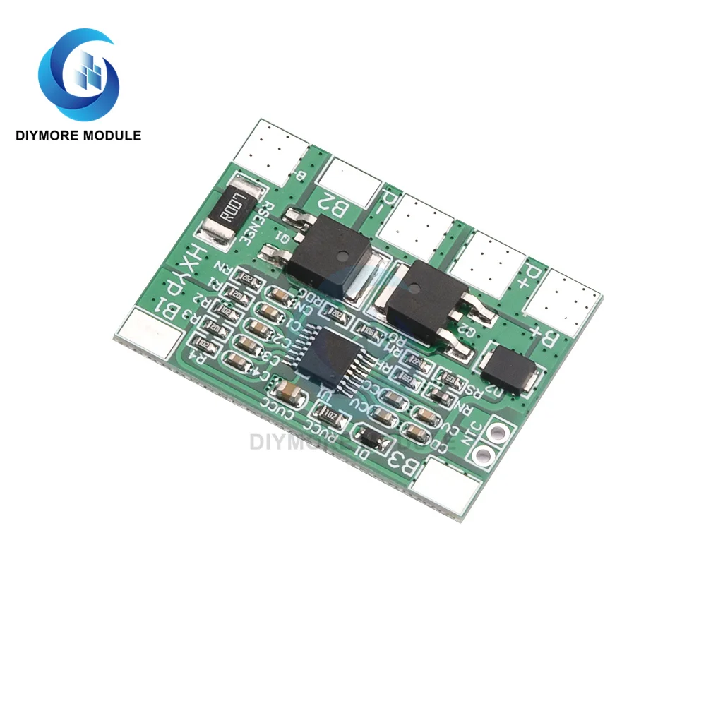 BMS 4S 12.8V 8A LiFePO4 Lithium Iron Phosphate Battery Protection Board 20A Current Limit 18650 PCB Protection Board Module