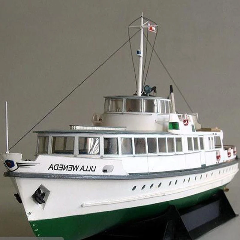 1:100 Poland Ferry Ship Fine 3D DIY Paper Card Model Building Sets