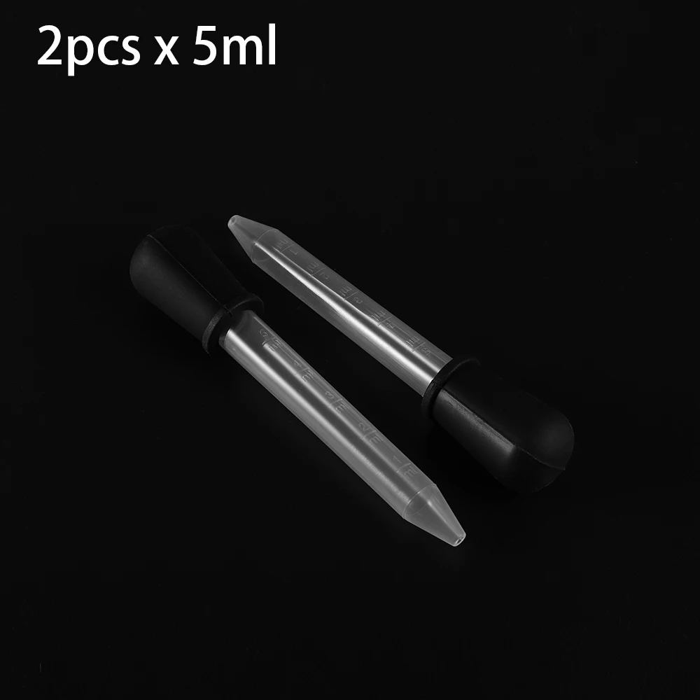 2/5 Stück 5 ml klare Silikon-Tropfer, Messpipette, flüssige Lebensmittel-Tropfer für Epoxidharz, Süßigkeitenformen, Schmuckherstellung, Werkzeuge