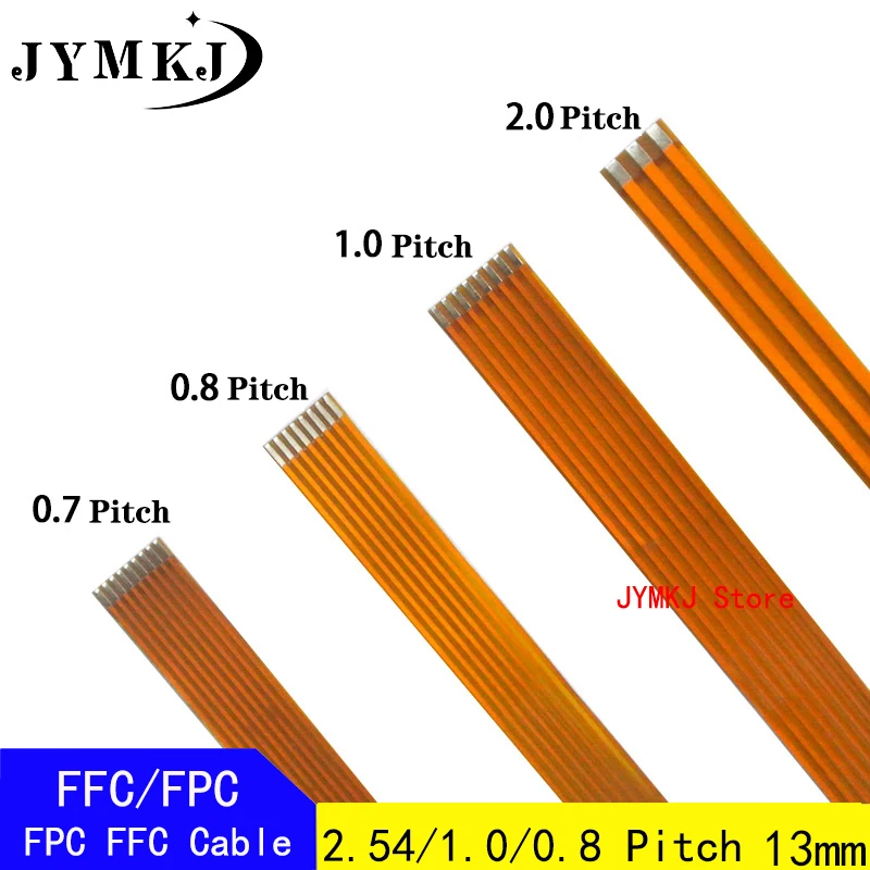 5Pcs FPC FFC Cable PCB wire connector 2.54/1.0/0.8mm Pitch 3 4 5 6 8 9 10 12 16 18 20 22 24 28 30 Pin /Length 13mm