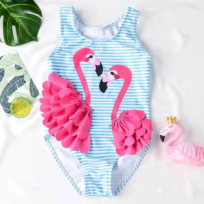 Baby Girl Bikini Set Girls Swimwear Fruit Bownot Dot BIkini set Kids One piece Strappy Ruffled Swimming Swimsuit Costume Bathing