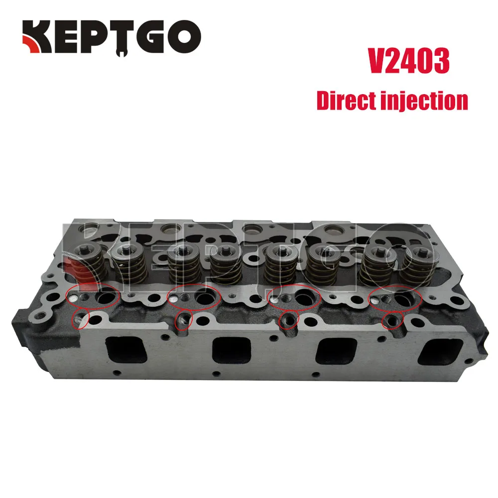 New V2403 Cylinder Head For Kubota V2403 IDI Bobcat Tractor (Direct injection)