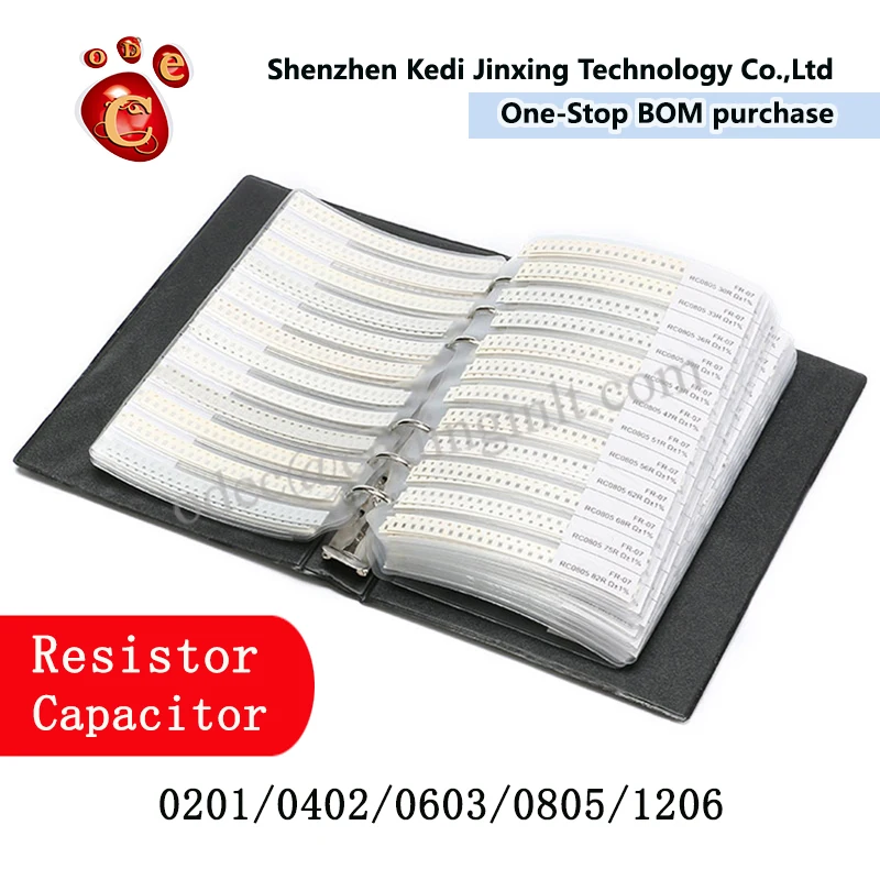 0402 SMD Resistor Sample Book 170values*50pcs=8500pcs 1% 0ohm to 10M Chip Resistor Assorted Kit