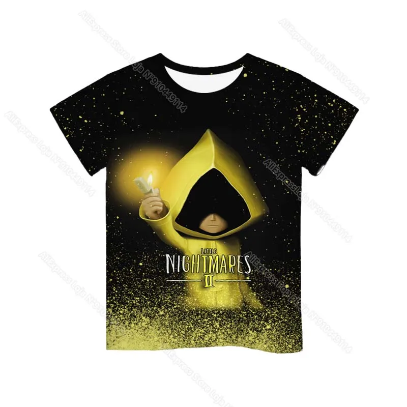 Summer Kids 3D Printing Little Nightmares 2 T Shirts Children Cartoon Anime T-shirts Boys Girls Teens Toddler Tee Tops Camiseta