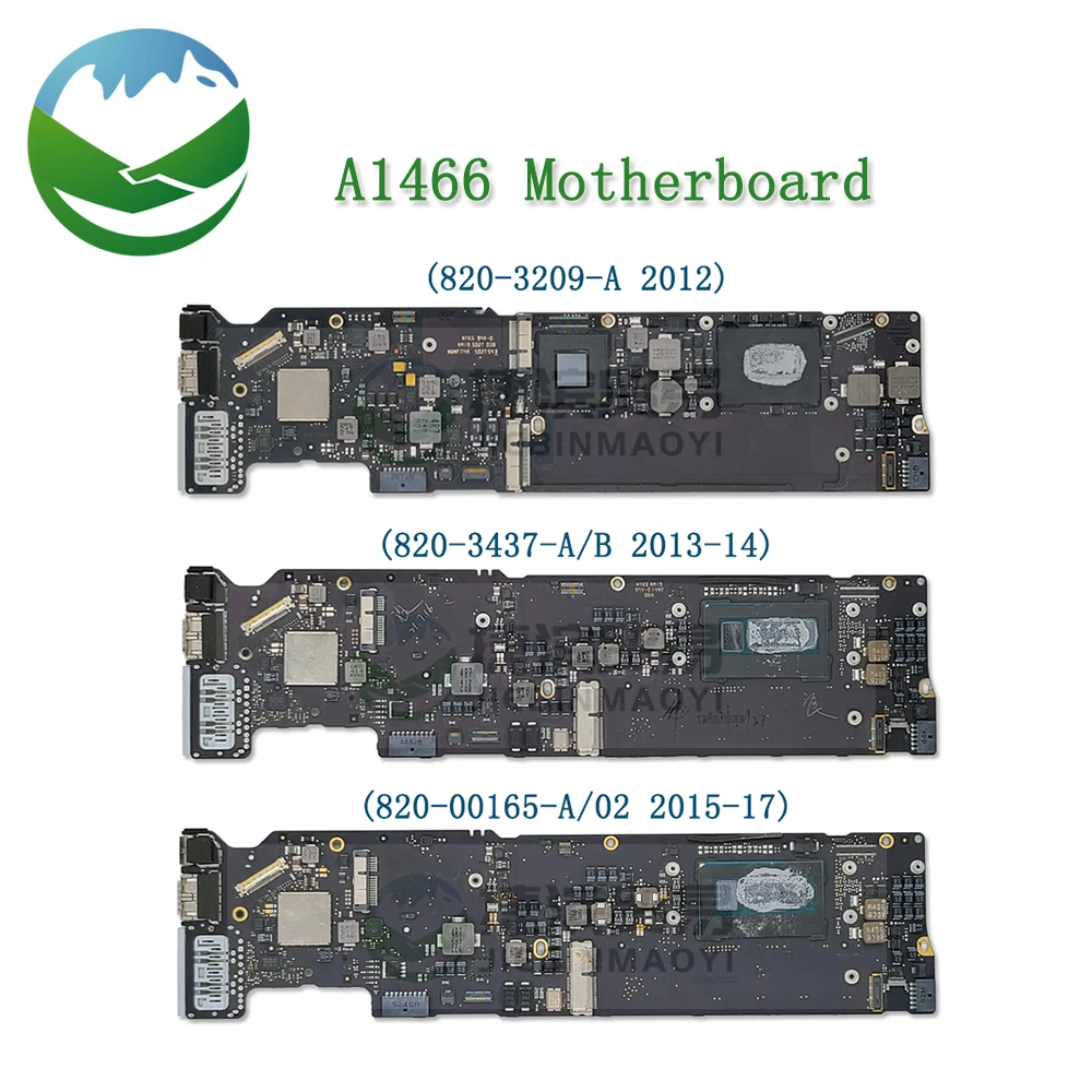 Original A1466 Motherboard for MacBook Air 13” A1466 Logic Board 2012 820-3029-A 2013-2014 820-3437-A/B 2015-2017 820-00165-A