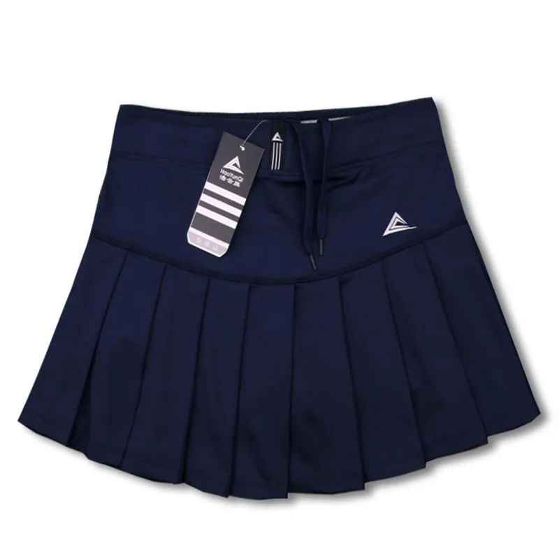 New Sports Badminton Skirt Quick Dry Breathable Shorts Skirt Pleated Tennis Skort with Pocket Solid Color Girl Fitness Skirts