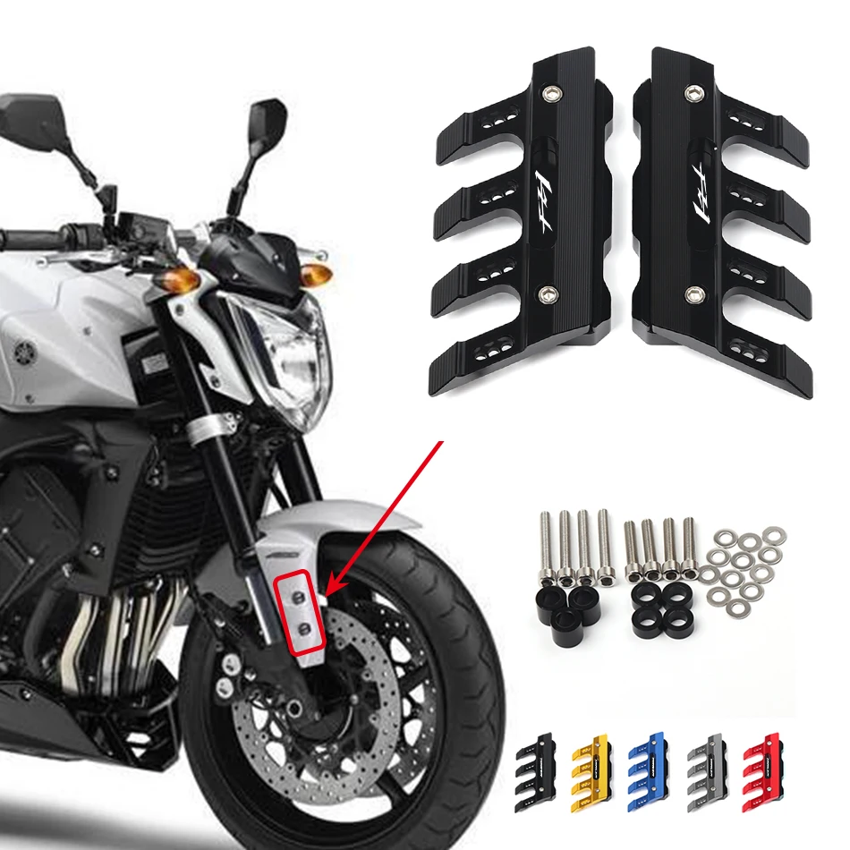 

With Logo For Yamaha FZ1 Fazer FZ1N FZ1-N FZ 1 N abs Motorcycle Front Fork Protector Fender Slider Guard Accessories Mudguard