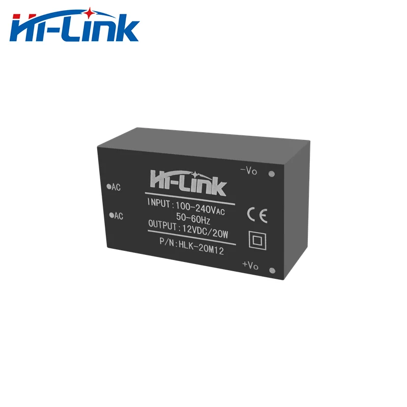 Módulo de fuente de alimentación de alta eficiencia, conmutación aislada, automatización del hogar, AC DC 220V 12V 20W, HLK-20M12, Envío Gratis