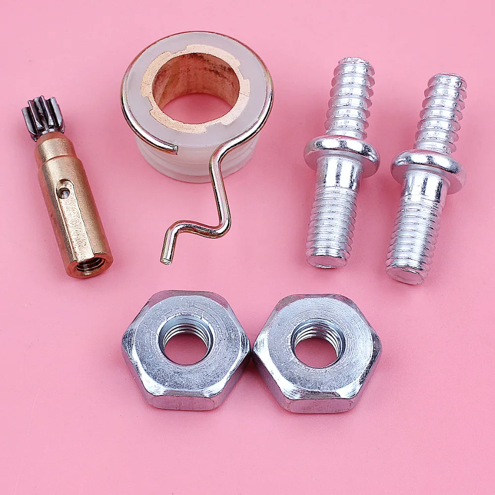 Adefol Bar vite prigioniera dado pompa olio Kit ingranaggi a vite senza fine per Stihl MS180 MS170 018 017 MS 180 170 parti di ricambio per motoseghe