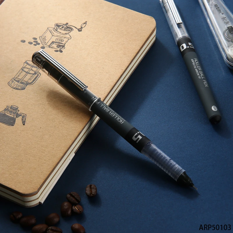 M&G ARP50103 Quick-drying Straight Liquid Type Signature Pen 0.5MM Full Needle Tube Black Pen School Supplies Office Supplies
