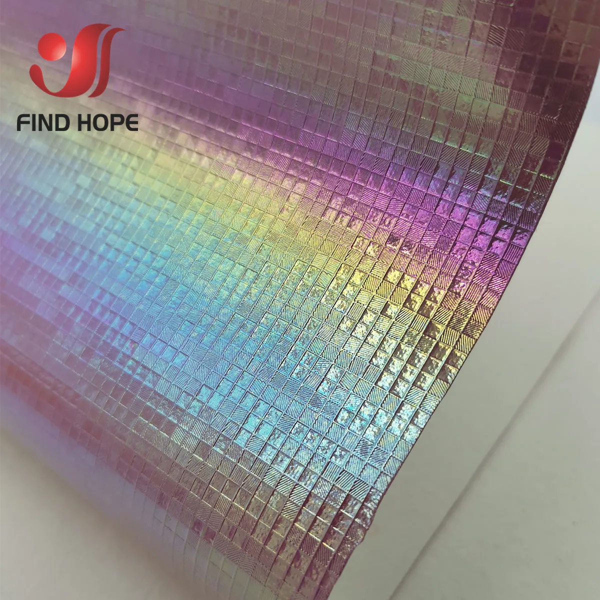 Laser Hologram Iridescent PU Faux Leather Sewing Fabric MOSAIC Hightlight Gradient Handmade Bow Doll Shoes Craft DIY Material