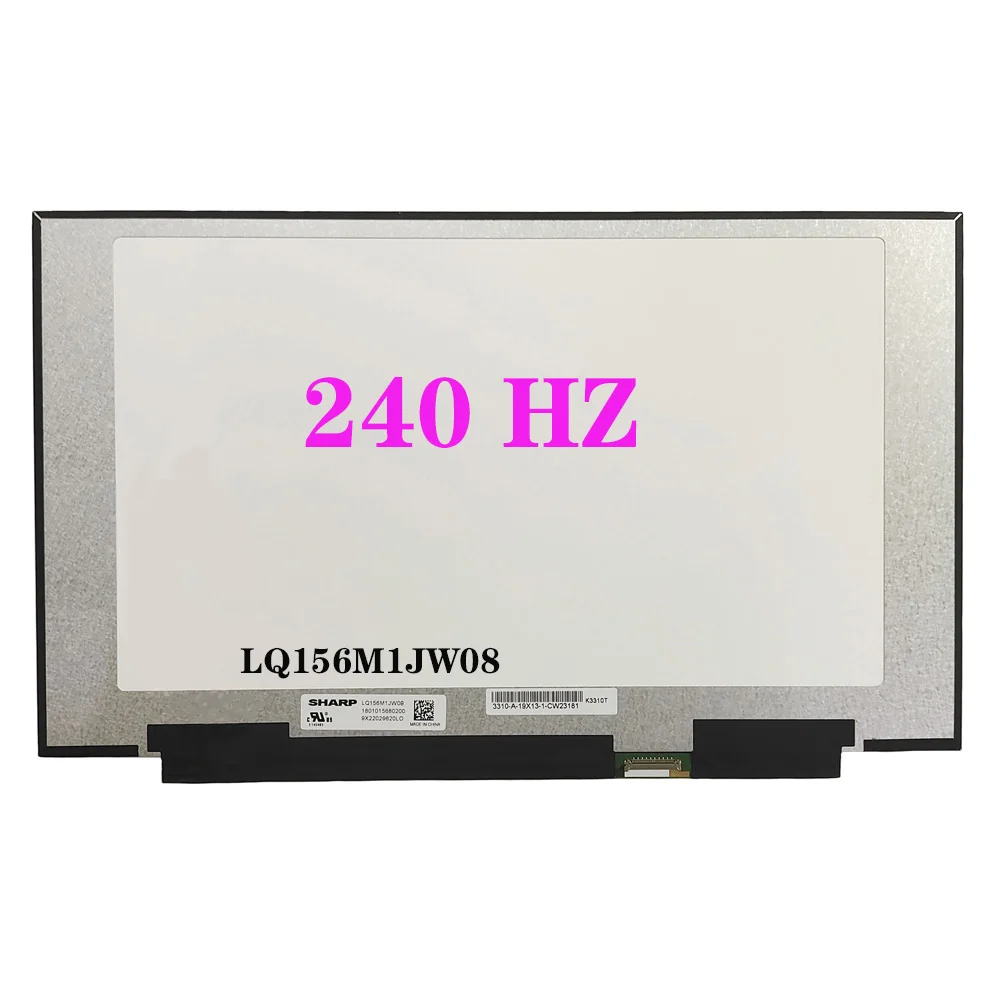 15.6 Polegada 240 hz lcd painel de matriz lq156m1jw06 lq156m1jw08 lq156m1jw16 edp 40 pinos ips 100% srgb fhd 1920*1080 tela led portátil