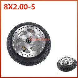 8x2.00-5 vacuum tire wheels, suitable for 8-inch bicycle and electric scooter wheel replacement