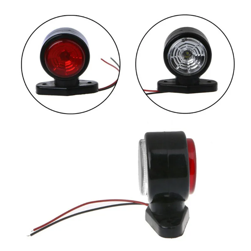 2 adet 24v kamyon işaretleyici lamba anahat işaretleyici 12V kamyon yan ikaz lambaları römork aydınlatma yan işaretleyici ışık kamyon LED yan
