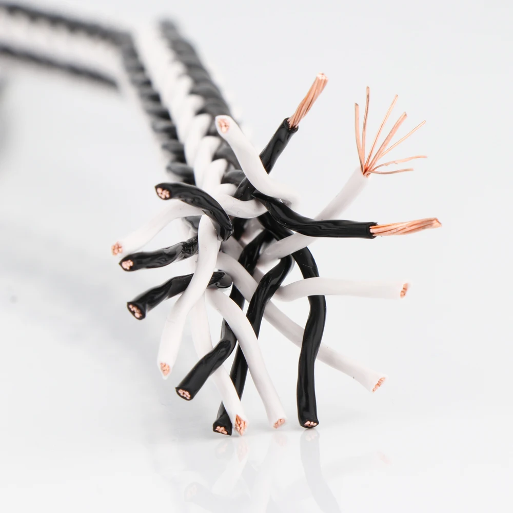 YTER 8VS 8TC 99.999% OCC miedzi luzem kabel głośnikowy głośnik audio kabel głośnikowy pojedyncze miedziane z kryształami audio głośnik HiFi kabel