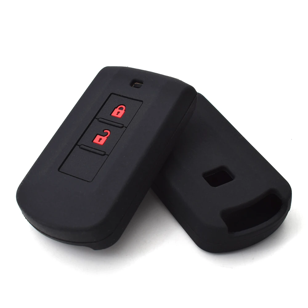 2 Buttons Remote Key Case For Mitsubishi L200 ASX Outlander Eclipse Cross Pajero Sport Lancer Silicone key Fob Shell Cover