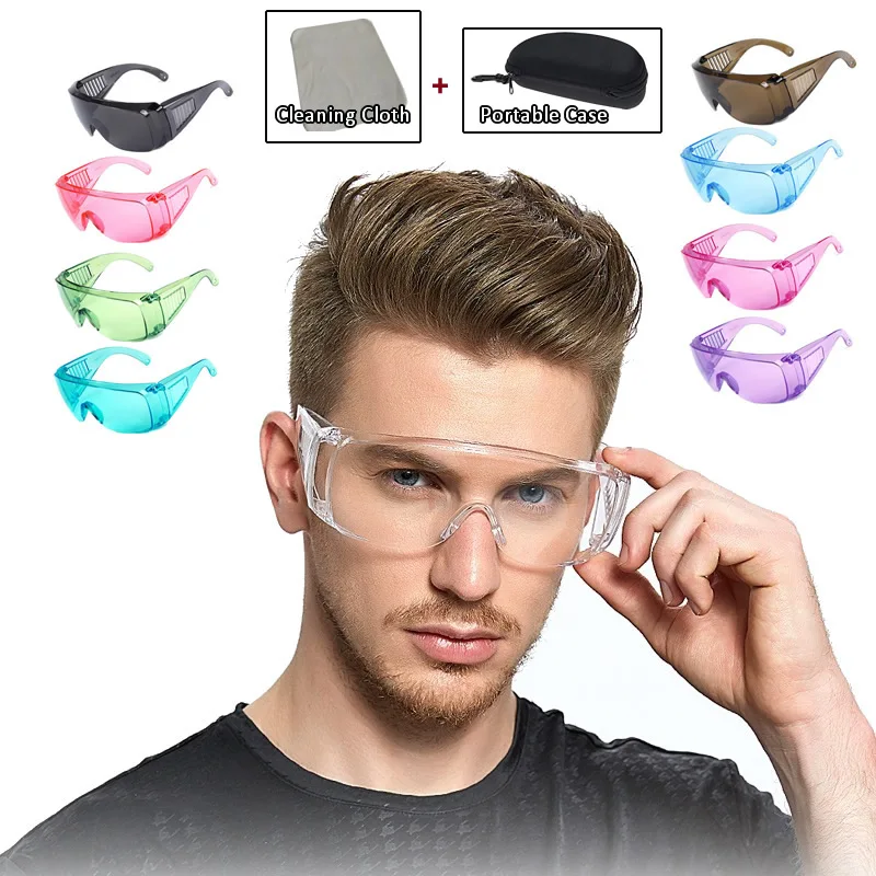 

Transparent Work Safety Glasses Color Anti-Dust Impact-Proof For Lab DIY Work Riding CS Game Eye Protector Work Safety Goggles