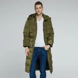 Chaqueta de plumón de pato blanco para hombre, Abrigo coreano de invierno, chaqueta de plumas con capucha, Abrigo cálido, Parka, YY1987, 90%