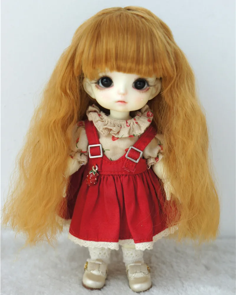 

Doll wigs JD402 4-5inch 5-6inch 6-7inch Long Fairy Sobazu Synthetic mohair BJD Hair 1/12 1/8 OB11 1/6 Doll accessories