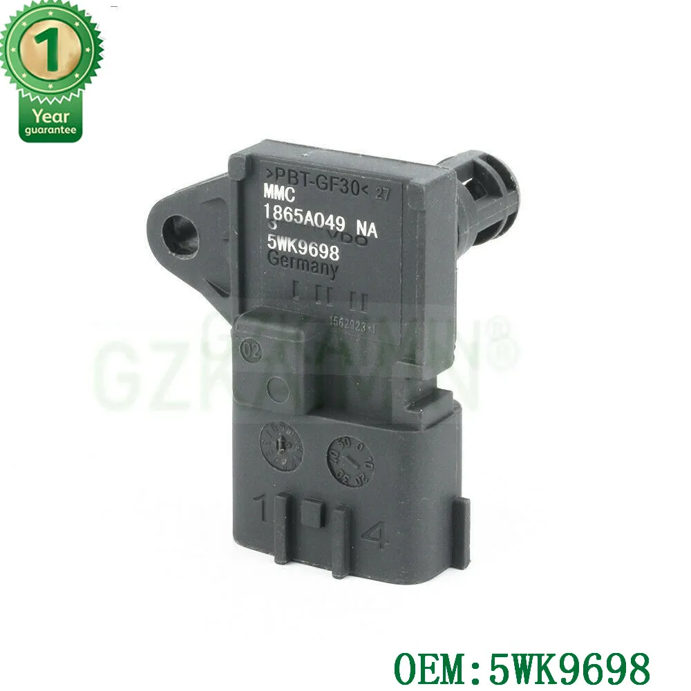 New 3.5Bar MAP Sensor For SMART FORTWO 1.0 OEM 5WK9698 1865A049NA 103227 1865A049 FOR HATCH PEQUENO Cabrio 1.0L