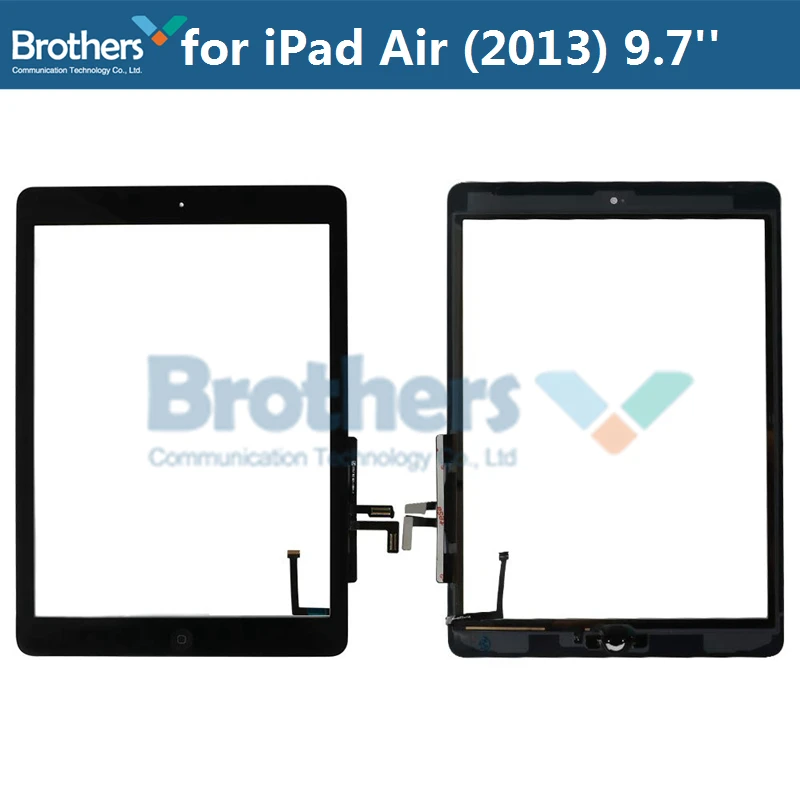 Tablet Touch Screen For iPad Air 2013 Touch Screen Digitizer Front Glass Panel for iPad A1474 A1475 A1476 9.7'' With Home Button