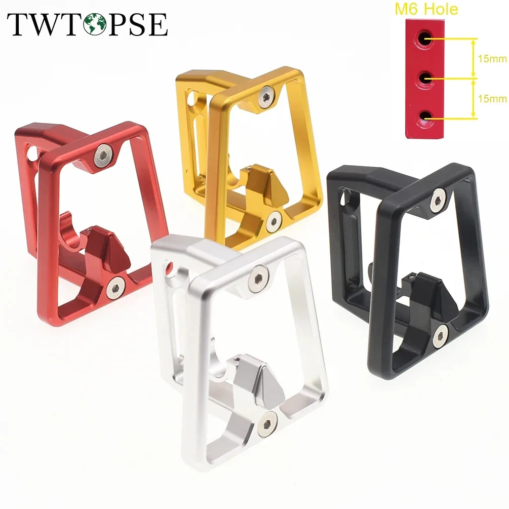 TWTOPSE Bicycle Bike Front Carrier Block For Brompton Folding Bike 2 3 Holes 3SIXTY PIKES CAMP Dahon Tern JAVA Fnhon Crius M5 M6