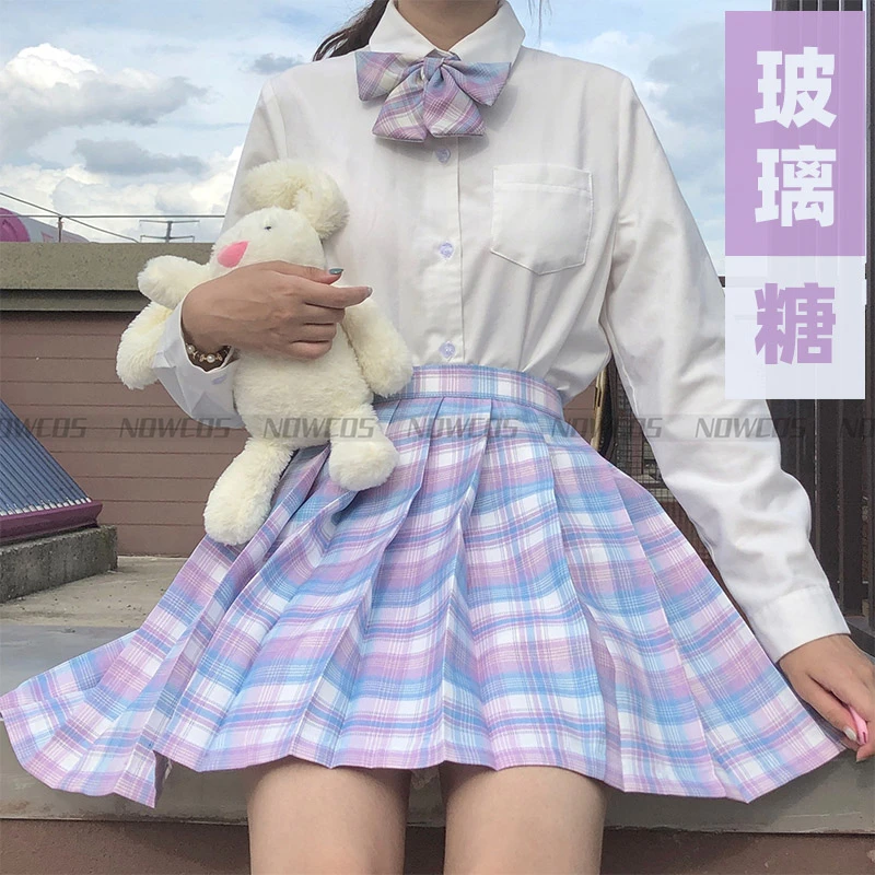 女の子のためのハイウエストプリーツタータンスカート,ショートドレス,制服,2020年夏