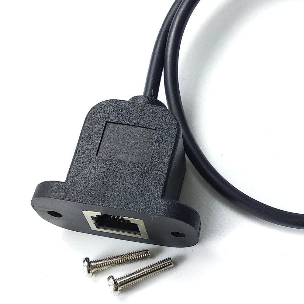 RJ11 RJ12 Telephony Female Socket Bulkhead Panel Mountable Extension Cable image 5