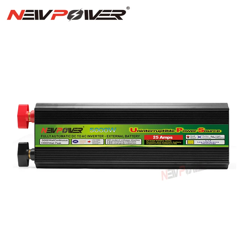 5000W Inverter DC12/24V Sang AC 220V 110V Adapter Sạc Chuyển Đổi Màn Hình Hiển Thị LED Sửa Đổi sóng Sin Bộ Lưu Điện Sạc Inverter