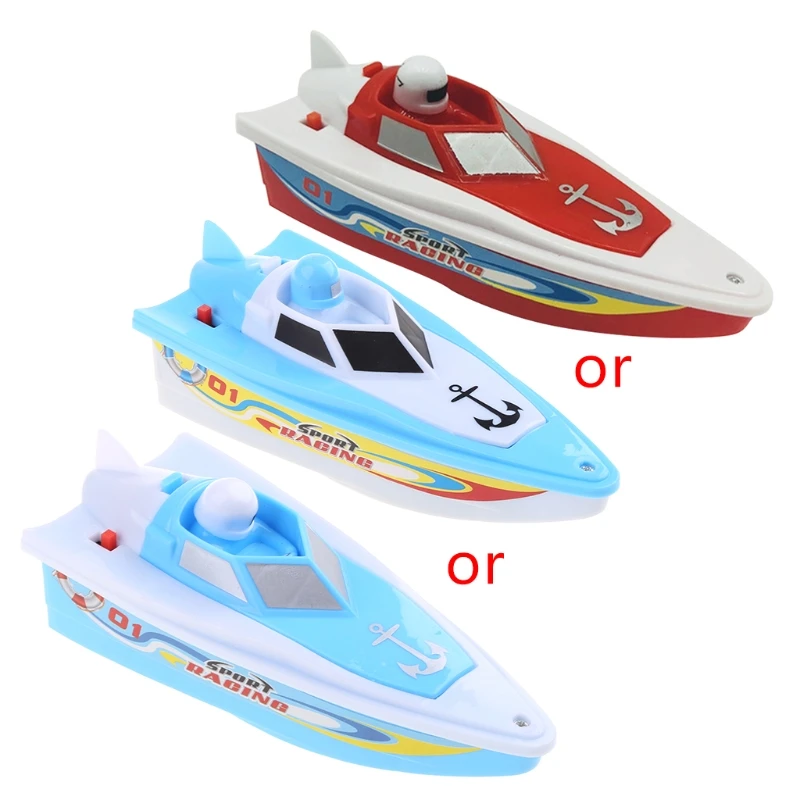 1 AAA Battery Supply Baby Toy Play Bath Boat Baby Connected Toy Yacht Toy Bath Boat Mni Speedboat Model Educational Toy