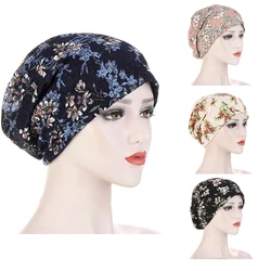 2024 Spring Summer Muslim Hijab Scarf Bohemia Flower Lace Turban Women Headscarf Breathable Hijab Musulman Femme Full Cover-up