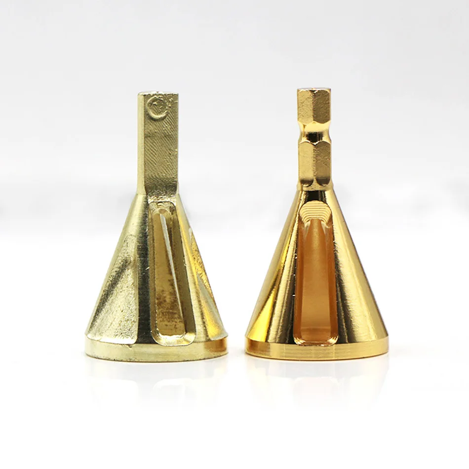 Silver Hex shank triangle handle deburring external chamfer tool Stainless Steel Remove Burr
