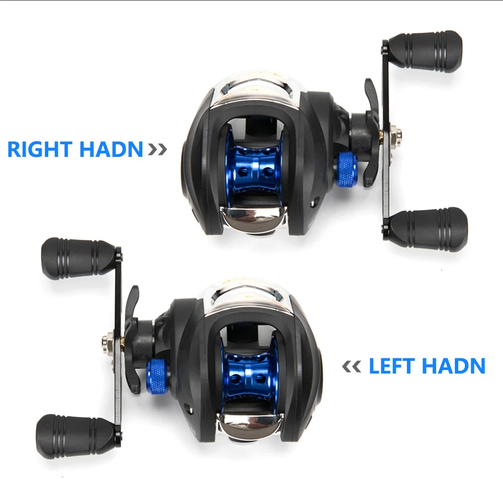 AK200 Metal Scrolls 7.2:1 High Speed Fishing Reel Left Right Hand  Baitcasting Reel Brake System 8kg Drag Wheel Bait Casting - AliExpress 18