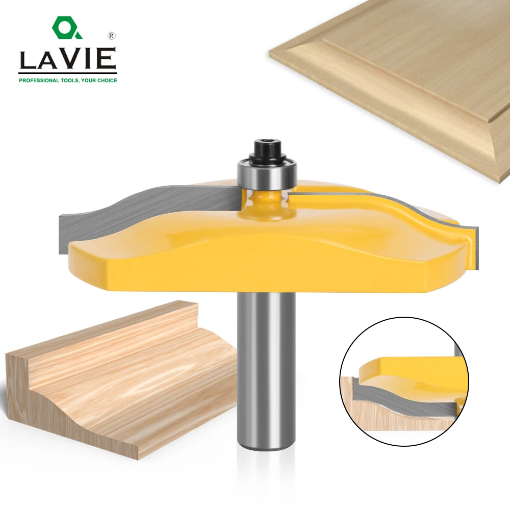 LAVIE – routeur à panneau surélevé en carbure avec porte en bois Ogee, grand outil de fraisage pour le travail du bois, 12mm, 1/2 pouces, 1 pièce,