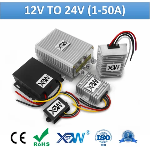 XWST DC To DC Converter 12V TO 24V 1A 3A 5A 10A 12A 15A 20A Step Up Boost 12 Volts 24 Volts Car Power Supply