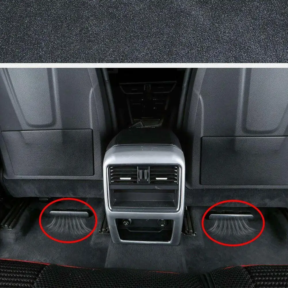 2PCS/Set For Audi Q7 Q8 2017 2018 Accessories Car Air Under AC Conditioner Vent Protective Cover Seat Duct Outlet Heat Gril J8N4