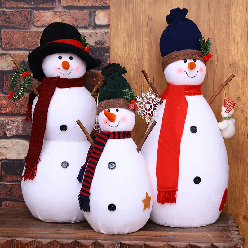 

2022 Christmas Snowman Set Window Scene Decoration Props KTV Bar Decoration Chrismas Tree Layout Adornos De Navidad