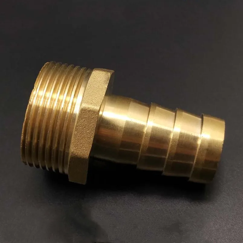 

1" BSP Male Thread x 10/12/14/16/19/25/32mm Hose Barb Brass Barbed Pipe Fitting Nipple Coupler Connector Adapter